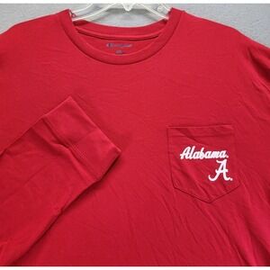 NEW Alabama Crimson Roll‎ Tide Champion Red LS Crew Neck T-Shirt Men's Size XXL